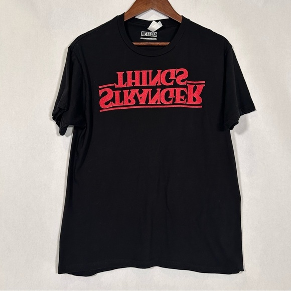 2 for$15 Netflix Stranger Things Black Graphic T-Shirt - Picture 1 of 8